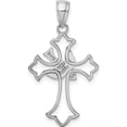 thumbnail image 3 of 14K White Gold Polished Cross With Dove Charm (31 X 18) Made In United States m1382w, 3 of 5