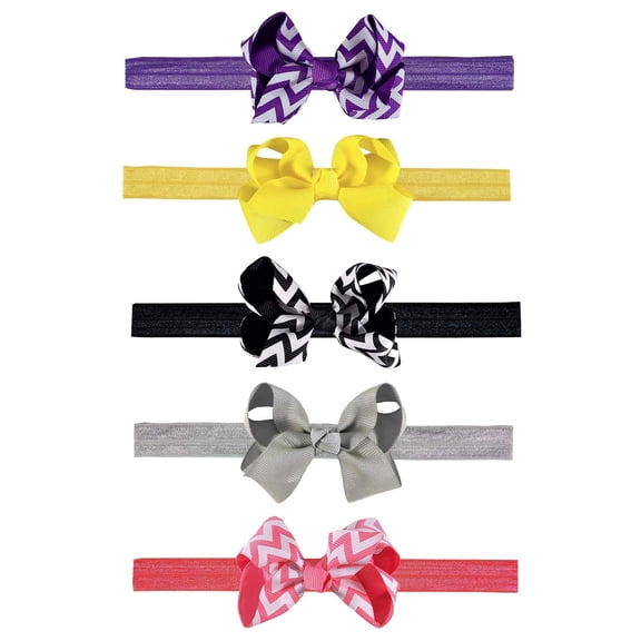 Zelda Matilda 10 Piece Boutique Bow Clips - Plus Interchangeable Headband Set