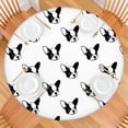 thumbnail image 2 of Cute Bulldog Round Fitted Tablecloth with Elastic Edge,Dining Table Cover Waterproof,Outdoor Round Tablecloth for Camping,Dining,Indoor and Outdoor, 2 of 7