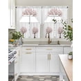 thumbnail image 4 of Valentine's Day Swag Curtains for Living Room/Bedroom Windows, Red Love Heart Romantic Branches Kitchen Curtains and Valances Set 36 Inch Length, Light Filtering Swags Valance Curtain Panels, 4 of 5