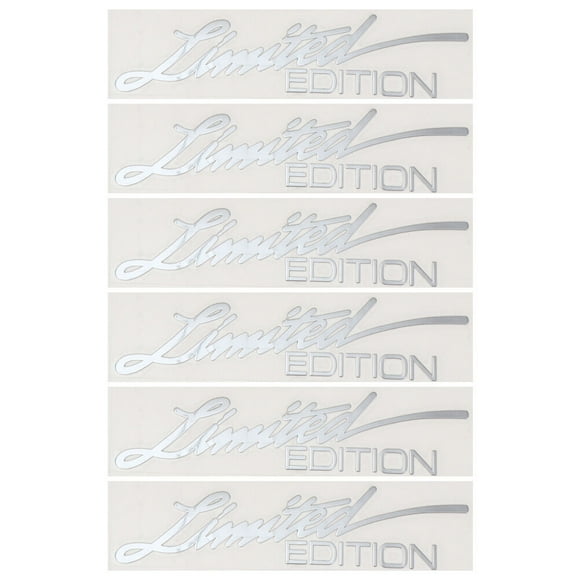 6pcs Car Emblem Reflective Stickers Limited Edition Car Sticker Car Decorative Accessories