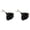 Black 2PCS, variant on Natural Fluffy Feather Duster With Wooden Handle Dust Brush, 13.19 inch, Black 1PCS