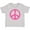 AC-Heather Grey, variant on Inktastic Peace Sign Pink Retro Girls Baby T-Shirt