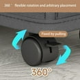 thumbnail image 7 of Laundry Basket on Wheels, Collapsible Large Waterproof Laundry Hamper, Dirty Clothes Hamper with Handles, Laundry Basket with Handles, for Living room, for Corner Dorm, 15.7x7.8x13.7in, 7 of 7