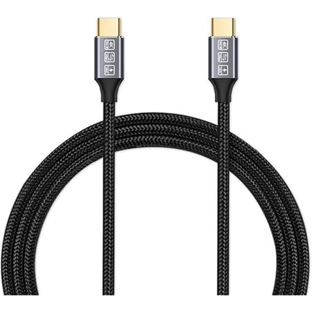 Quyaojz USB-C to USB-C 3.1 Gen2 Cable 10Gbps Data Transfer, 100W 20V/5A 3.3ft USB Type C PD Fast Charging Cable 4K Video Output Compatible with Thunderbolt 3, iPad Pro, MacBook Pro, Galaxy S21 1M