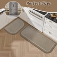 thumbnail image 3 of SIXHOME Non-Slip Kitchen Rug, Washable 20"x32" Kitchen Floor Mat, Half Circle Design for Sink, Laundry, Beige, 3 of 7