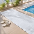 thumbnail image 6 of LACKUST Snap-Together Interlocking Drainage Mat Non-Slip Shower Floor Tiles Waterproof PVC Garage Workshop Bathroom Patio 10 Pack 11.8x11.8 Inch, 6 of 8