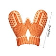 thumbnail image 3 of The Naughty List Mittens | Cozy Knit with a Hidden Attitude, Finger Mittens,Funny Winter Warm Gift for Women(orange(2 pair)), 3 of 7