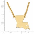 thumbnail image 2 of Finest Gold 14K Yellow Gold Louisiana State Necklace, 2 of 2