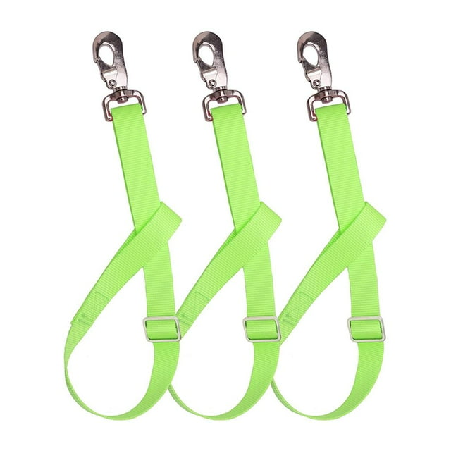 Ruiboury Sangle de Seau en Nylon Réglable Cheval Outil d'Alimentation en Eau Ceinture Hay Net Vert 1Set