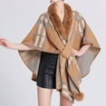 thumbnail image 2 of Wensltd Women's Shawls Wrap Elegant Soft Capes Open Front Warm Outwear Fall Winter Cloak Cardigan Tops, 2 of 4