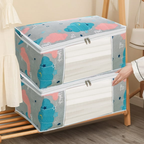 YZEGDCH Moving Bags Home Thick Fabric Blanket Storage Bags Dorm Room Essentials with Zipper for Clothes, Extra Large Totes for Packaging