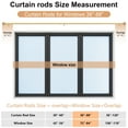 thumbnail image 5 of OLV Gold Curtain Rods 36-88 Inch Decorative Vintage Crystal 1'' Diameter with Gold Foil Finials, 5 of 9