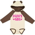 thumbnail image 3 of Inktastic Papa's Girl Girls Long Sleeve Baby Bodysuit, 3 of 5