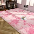 thumbnail image 4 of Junovo Luxury Velvet Shag Area Rug Modern Indoor Fluffy Rugs, Extra Comfy and Soft Carpet For Bedroom Living Room Kids Room,3'x4',Pink, 4 of 7