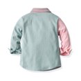 thumbnail image 4 of Vedolay Boys Winter Outfits Boys' 2 Piece Outfits Cute Graphic Ribbed Knit Tee with Track Pants,Mint Green 4-5 Years, 4 of 5