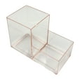 thumbnail image 2 of kkbbma under $5 Pen Holder for Desk, Clear Acrylic Pencil Holder for Desk, Marker Holder with 2 Compartments, Pencil Organizer for Home, Office, Classroom, Bathroom, 2 of 6