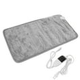 thumbnail image 1 of Almohadilla térmica eléctrica para aliviar el dolor, 6 configuraciones de engranajes, almohadilla térmica suave para hombros, cuello, rodillas, para el hogar, oficina, enchufe de la UE, 220 V, gris, 1 of 5