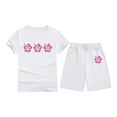 thumbnail image 4 of Teen Summer Outfits Fashion Short Sleeve T-Shirt Tops + Shorts Girls 2 Piece Outfits Set 10-11 Years Outfits Girls Cute&nbsp;Girl&nbsp;Clothing, 4 of 4