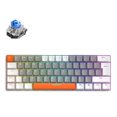 thumbnail image 1 of Teclado mecánico con cable jixopn de 62 teclas para gamers de escritorio y portátiles (interruptor gris azulado), 1 of 8