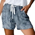 thumbnail image 3 of Women's Funny Animal Print Shorts Casual Summer Beach Vacation Pants Loose Elastic Waist Tie Front With Pockets, 3 of 5