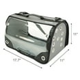 thumbnail image 3 of Small Pet Carrier for Small Dogs and Cats - Waterproof Soft Pet Travel Bag with Meshed Window - TSA Approved Pet Carrier for Cat Travel Bag - 7.9 x 13.8 x 7.9 Inch - Gray, 3 of 8
