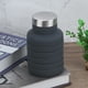 thumbnail image 3 of Botella de agua portátil y plegable de 500 ml para viajes al aire libre, oficina y hogar (negro), 3 of 8