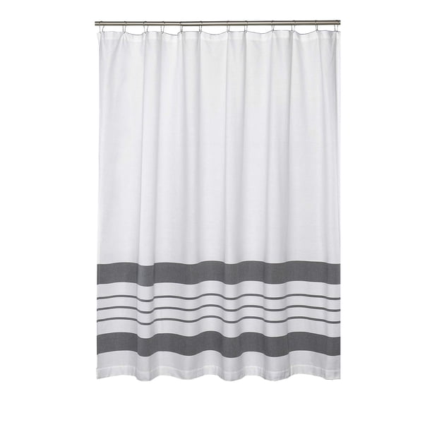 Yhmxh Decoración del baño Cortina de ducha con estampado de rayas, cortina de baño con perforación, cortina de baño con patrón de partición de baño Gabinete de almacenamiento de baño