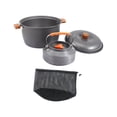 thumbnail image 1 of S SERENABLE Camping Cooking Set Camping Cookware Mess Kit Aluminum Lightweight with Storage Bag Pots Kettle Set for Campfire Trekking BBQ 1.1L, 1 of 9