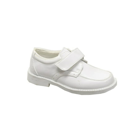 Victor Little Boys White Back-To-School Strap Elegant (Best Victor Badminton Shoes)