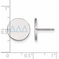 thumbnail image 2 of Sterling Silver S. Rh-Plated Logoart Delta Enameled Post Earrings (12 X 12) Made In United States ss032ddd, 2 of 5