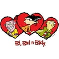 thumbnail image 2 of Boy's Ed, Edd n Eddy Valentine's Day Heart Portraits  Graphic Tee White Small, 2 of 4