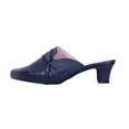 thumbnail image 3 of PEERAGE Claudia (LC9039) Women Wide Width Casual Dress Mule NAVY 7, 3 of 6