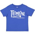 thumbnail image 3 of Inktastic Trombone  Rough  White Text Boys or Girls Toddler T-Shirt, 3 of 5