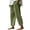 Green, variant on BILIKEYU 2025 Women's Casual Spring/Summer Button-Down Japanese-Style Loose-Fit Trousers, Elastic Loose-Fit Trousers, Lightweight Summer Trousers, Women's Linen Trousers.
