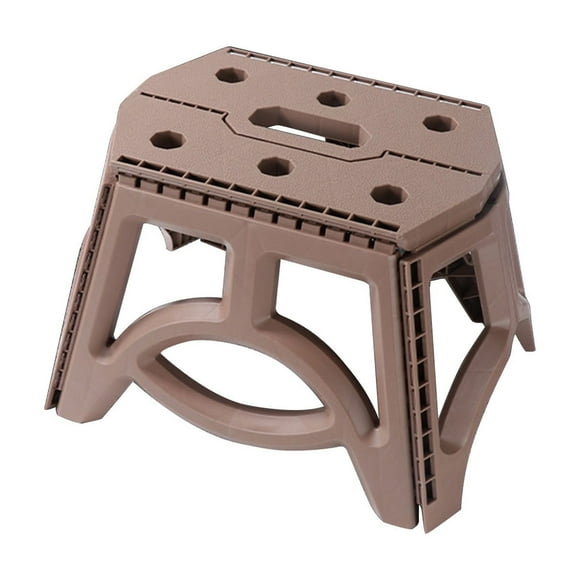 potrochi Step Stool Foldable, Non-Slip Folding Step Stool, Lightweight Stool, Plastic Folding Stock, with Portable Handle for Bathroom, Bedroom, Kitchen Small Collapsible Fold Up Stepping Stock,