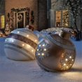thumbnail image 4 of Bolas inflables navideñas para exteriores de 60 cm, bolas gigantes grandes de PVC, bolas de juguete para decorar árboles de Navidad sin años luz, 4 of 5