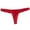 Red, variant on Abomasnow Women's Thongs Comfortable Skin Friendly Breathable Lace Sexy Sure Cotton Solid Color Seamless Threaded Low Waisted Breathable Underwear