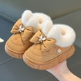 thumbnail image 2 of BOBOGOJP Girls Boys Boots Kids Winter Ankle Fleece Lined Snow Shoes Fuzzy Classic Kid's Low Boot for Toddler/Little Kid/Big Kid Coffee for Size 12, 2 of 7