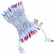 thumbnail image 1 of Cadena de luces LED JinBest, rojas, blancas y azules, 100 LED, 10 m, 1 of 6