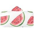 thumbnail image 5 of Yayeee Kids Hooded Towels Toddler Soft Absorbent Beach Bathing Wrap 50" x 23.5", White Watermelon, 5 of 5