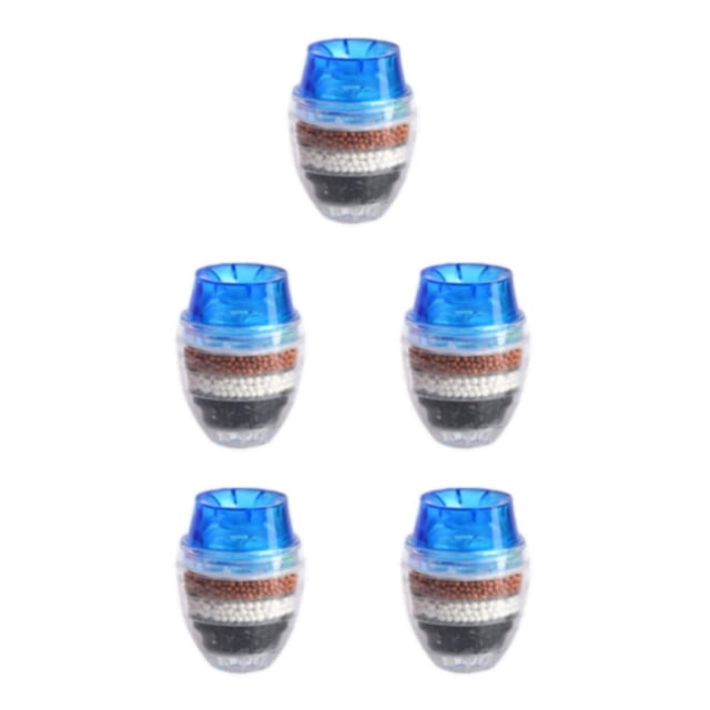 Thinsony Environmental Friendly Filter Remove Impurities Environment Healthy Drinking Carbon Water Filter blue 5Set