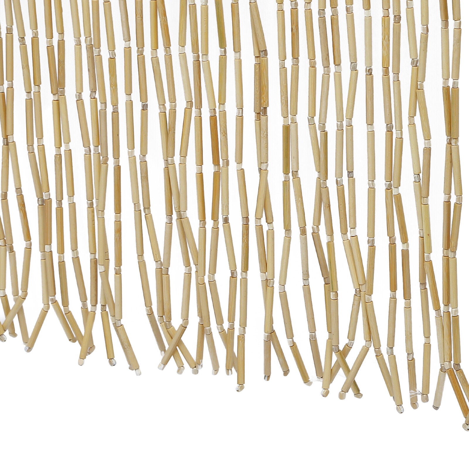 25/60 Strands Retro String Door Curtain Wood Bamboo Beaded Curtain Room Divider Window Decor 78*35.5inch/70.87*35.43inch