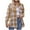 Y13 Yellow, variant on Kaprioy Womens Plaid Flannel Shacket Button Down Long Sleeve Casual Jackets Coats Fall Fashion Clothes Plus Size Baggy Trendy Shirts Pink, S