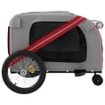 thumbnail image 5 of vidaXL Remorque de Vélo pour Animaux Tissu Oxford Rouge et Gris et Fer, 5 of 5