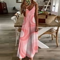 thumbnail image 4 of Pink Abstract Wavy Background Design Sleeveless Dress Dresses Women Summer Women's Summer Clothing, 4 of 9