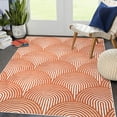 thumbnail image 2 of Hasoo Modern Arches Area Rug Mid Century Modern Bedroom Living Room Decor Floor Rug 6' x 9' Orange, 2 of 5