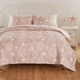 thumbnail image 5 of Greenland Home Coastal Paradise Matelassé Coverlet Set, Marina Blush, 3-Piece King/Cal King, 5 of 7
