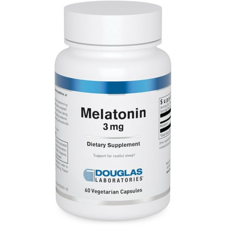 Douglas Laboratories Melatonin 3 mg | Supports Sleep/Wake Cycles | 60 Capsules