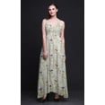thumbnail image 4 of Bimba Robe Maxi Imprimée Florale pour Femmes avec Cordon de Serrage Bretelles Spaghetti Tenue de Plage-TTTG, 4 of 6